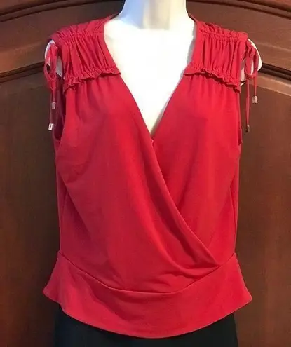 Catherine Malandrino Catherine Mallandrino Red Sleeveless Top