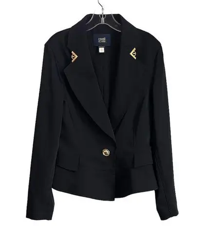 Roberto Cavalli NEW Cavalli Class by Women’s Suit Jacket Blazer size 2 Black