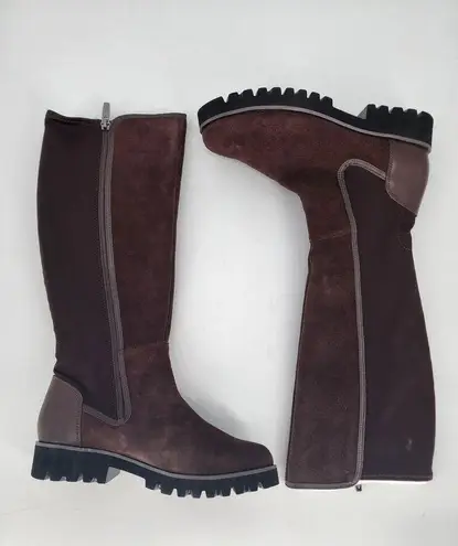 Donald Pliner Erwincs Leather Knee High Brown Boots Size 5.5