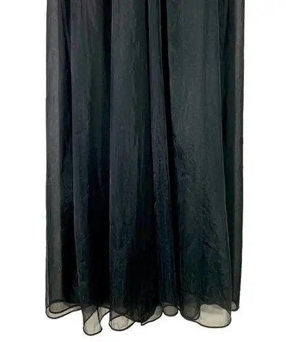 Vintage Shadow Line Chiffon Peignoir Lingerie Gown Size Medium