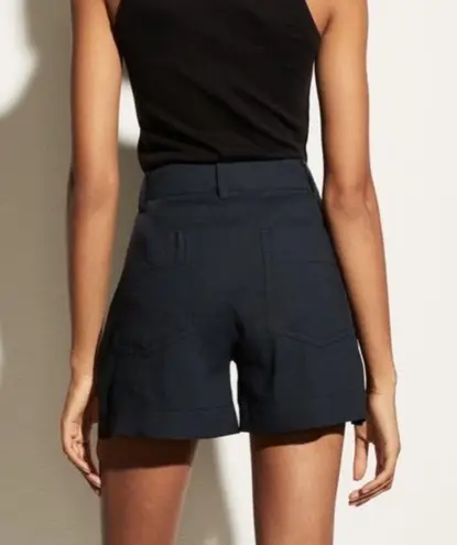 Vince  Linen Blend Shorts Navy Blue 12