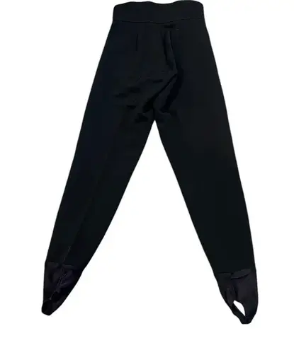 Vintage Kaelin Schoeller Stirrup Stretch Snow Ski Pants Black Wool Blend Size 6