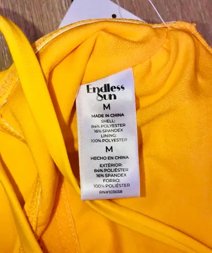 Endless Sun NWT Trending Sunny Yellow Medium One Piece Swimsuit