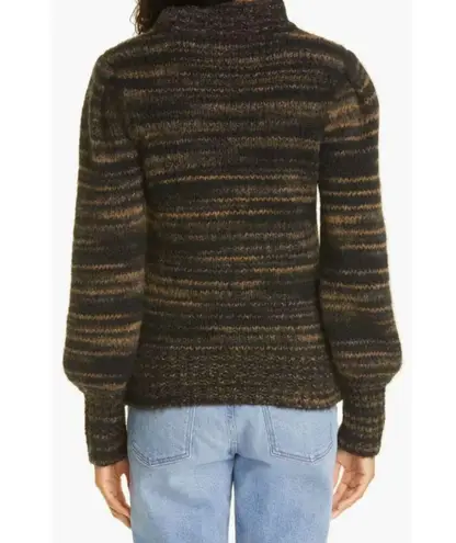 Veronica Beard Women's 2109KN5519641 Size M Black Alston Mock Neck Sweater NWT