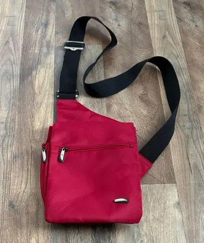 Travelon Crossbody Bag Red Travel Sling bag adjustable strap