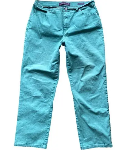 Gloria Vanderbilt Bedazzled Green Denim Jeans