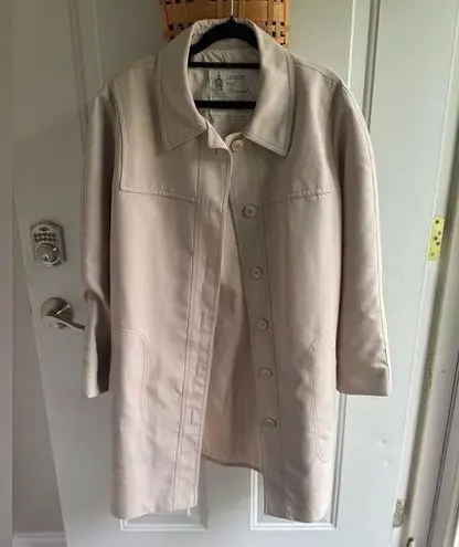 London Fog Vintage Cream Trench Coat Classic Design