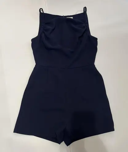Reiss Sz 4 Navy Jumpsuit Romper With Pockets
