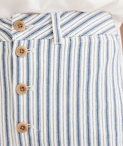 Madewell Emmett Wide-Leg Crop Pants in Stripe: Button-Front Edition - Image 3