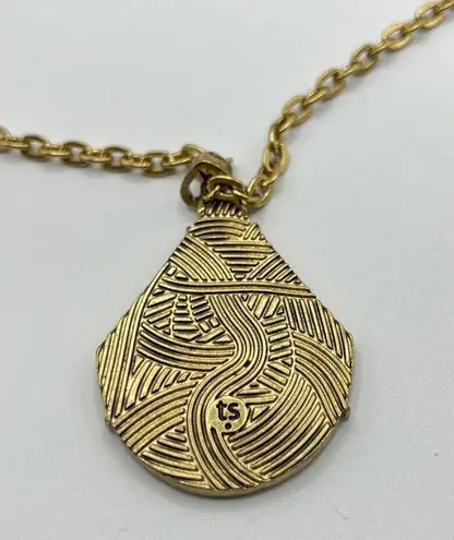 The Sak Mother of Pearl Teardrop Pendant Necklace in Gold-tone NWT