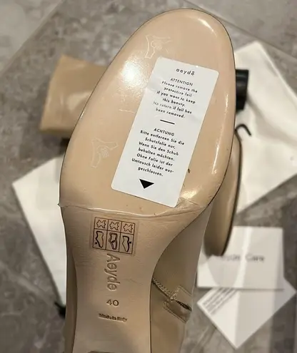 AEYDE NEW Alena Nappa Leather Latte Boots, Size EU 40 New in Box Retail $495