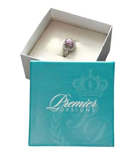 Premier Designs PINK ICE Retired  Ring Size 8 NWT