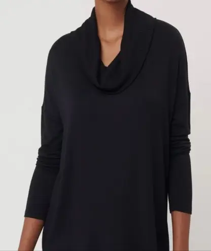 Lou & grey  black fleece lined mock neck pullover sweater large - Image 1