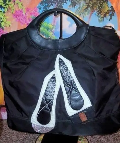 Salvatore Ferragamo RARE shoulder bag/Handbag NYLON & LEATHER vala ribbon 🔥