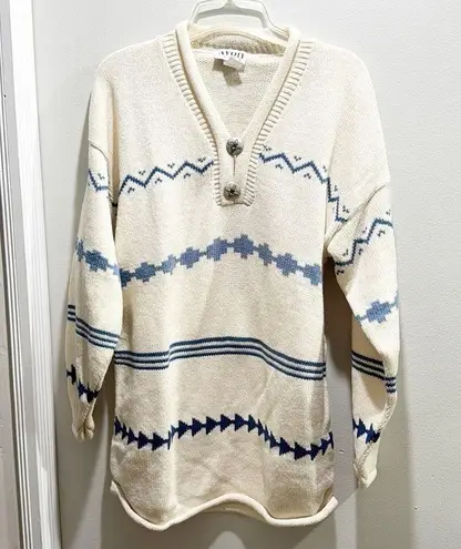 VINTAGE AVON 2 Button Navajo Sweater Size M/L