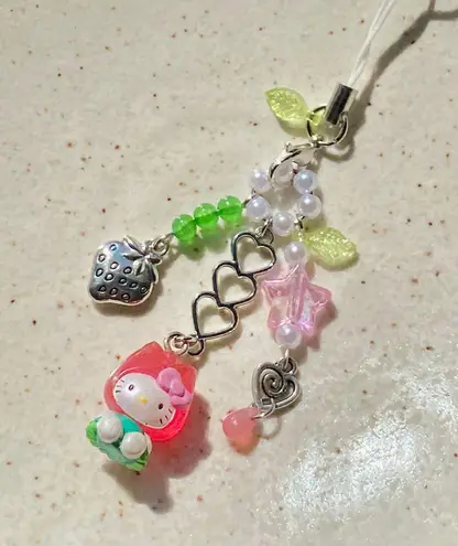 Handmade vintage y2k limited Hello Kitty reworked phone charm/bag accessory/car display🌷🩷