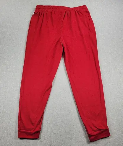 Rae Dunn  Womens Pajama Set Size L Red JOY Holiday Pull On Sweatshirt & Pants NEW