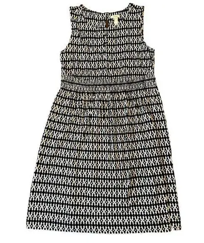 Soma Soft Jersey Short Dress Size Small Stretchy Black White