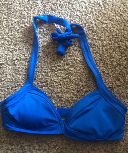 PINK - Victoria's Secret Victoria Secret Blue Bikini Top Size Medium