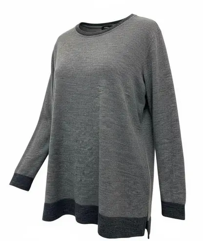 Gray Ringer Knit Sweater Women’s Size Large