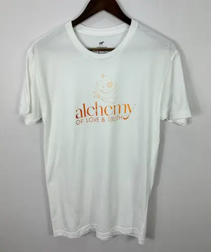 Sticker Mule Alchemy Tee S White Graphic Cotton Mystical Moon Star Boho Witchy White
