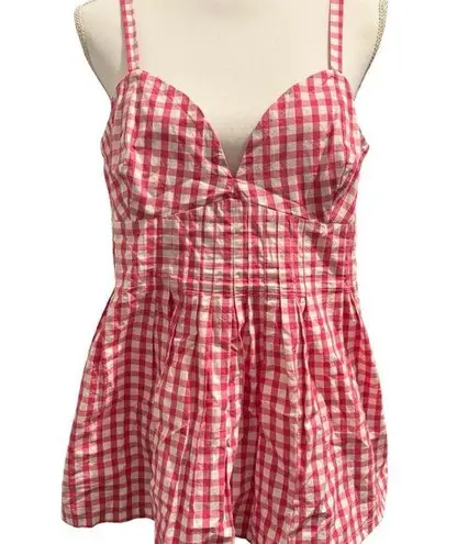 Burberry London Pink Checkered Tank Top Size 12