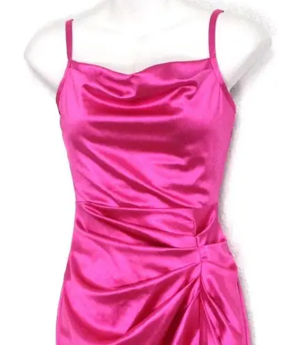 Love j Ruched Hot Pink Dress Size S