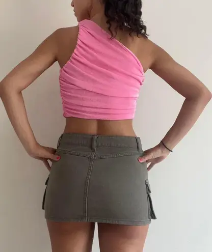 Pink Shiny Going Out Top Small