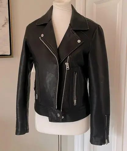 Topshop Used / Worn Coolest Black  Faux Leather Jacket