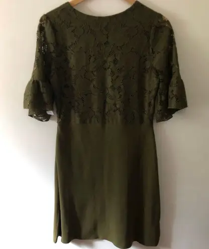 Ann Taylor NWT Moss Green Lace Dress