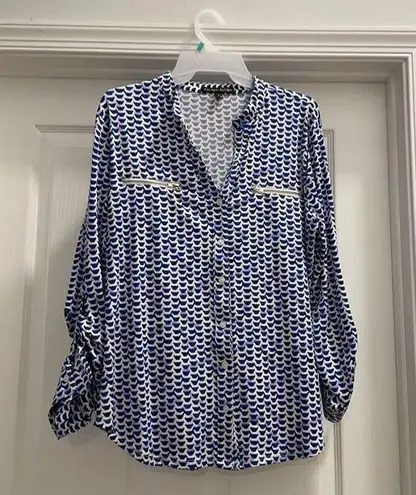 indigo. Always size large blouse