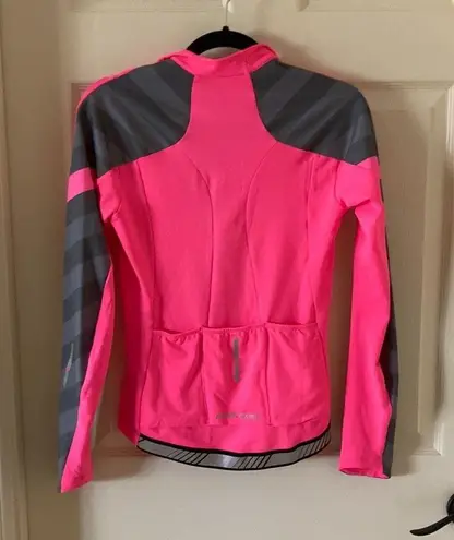 Pearl Izumi Elite Hot Pink Long Sleeve Cycling Jacket Jersey Pockets Like New S