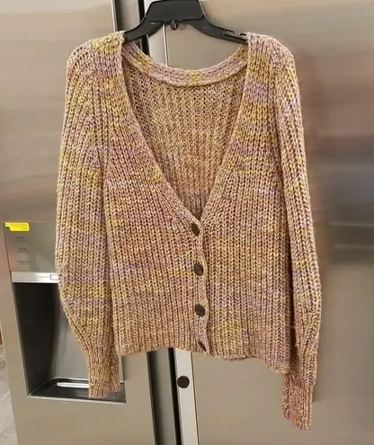 Ba&sh 💕💕 Gilet Haili Reversible Cardigan Sweater ~ Jaune Knit Small US 6 - Image 15