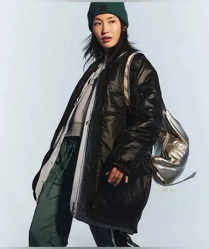 Free People Light As A Feather Packable Tunic Liner Black Size L