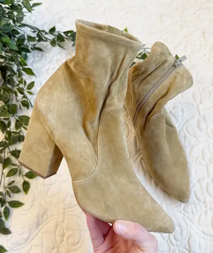 Loeffler Randall Isla Suede Slim Ankle Booties Sz 8