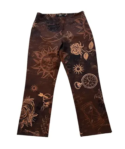 Jaded London Mystic Tattoo Kick Flare Trousers