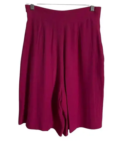 Max Mara Fuchsia Pink Pleated High Waisted Shorts Size 4