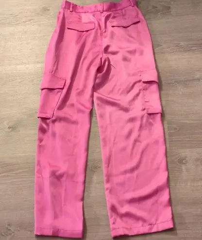 Dynamite  Muave Izabel Satin Cargo Pants Size 4
