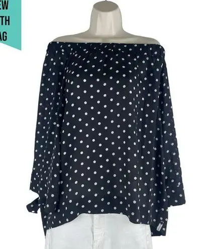 One Teaspoon  for Free People Bonnie Ace Off Shoulder Dot Top Size 8