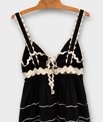 Sea New York Black Ryleigh Ric Rac Sleeveless Dress Size 6