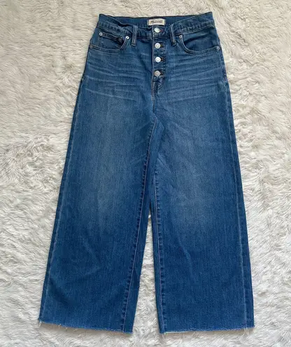 Madewell Jeans Wide-Leg Crop: Button-Front Edition High-Rise Martina Wash 26