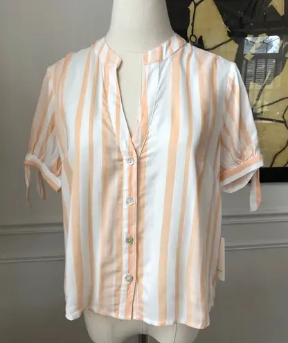 NWT The Good Jane Sun Ray Bow Top Peach S Orange