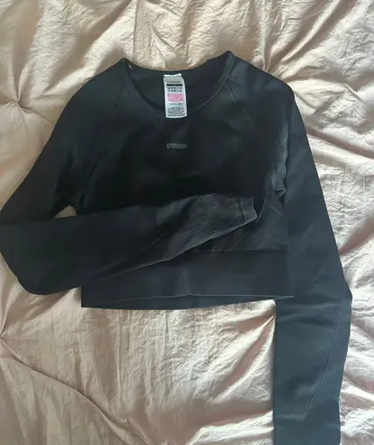 Gymshark Long Sleeve Black  Workout Top