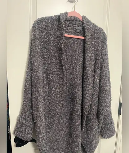 Barefoot Dreams CozyChic Gray Ultra Soft Cardigan Size L/XL