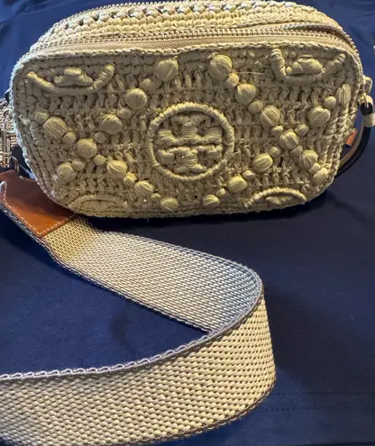 Tory Burch MINI MILLER RAFFIA CROSSBODY BAG