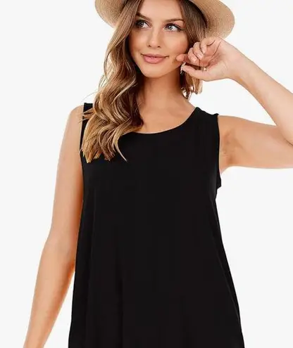 Shop Dordor Womens Small Black Tank Top Scoop Neck
