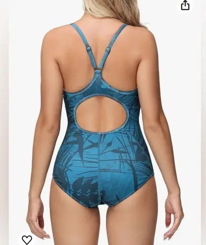 Baleaf Women's Athletic Training Adjustable Strap One Piece Swimsuit