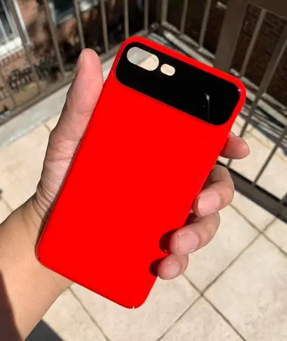 iPhone 8Plus 7Plus Fashion Drop Protection Hard Case Hot Red
