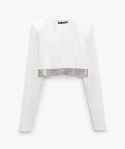 ZARA  Sparkly Crop Top - Image 5