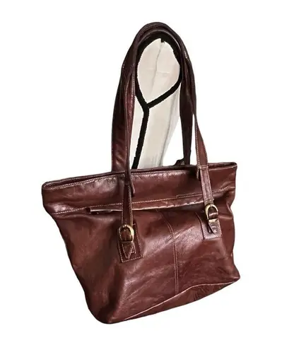 Vintage Choas Leather Collection Brown Handbag